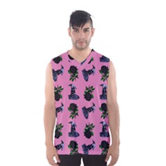 Gothic Girl Rose Light Pink Pattern Men s Sportswear by snowwhitegirl