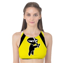 Ninja Signs Symbols Sword Fighter Tank Bikini Top by Sudhe