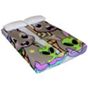 Graphic Kawaii Bunnies Fitted Sheet (California King Size) View2