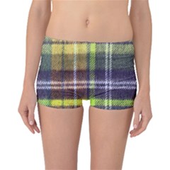 Yellow Plaid Flannel Boyleg Bikini Bottoms by snowwhitegirl