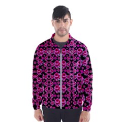 Floral To Be Happy Of In Soul And Mind Decorative Men s Windbreaker by pepitasart