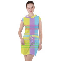 Easter Background Easter Plaid Drawstring Hooded Dress by Simbadda