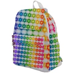 Background Colorful Geometric Top Flap Backpack by Simbadda