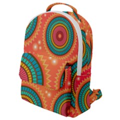Background Texture Mosaic Flap Pocket Backpack (small) by Simbadda
