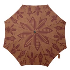 Background Non Seamless Pattern Hook Handle Umbrellas (medium) by Simbadda