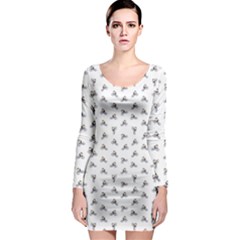 Cycling Motif Design Pattern Long Sleeve Bodycon Dress by dflcprintsclothing