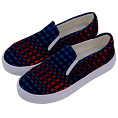 Signal Background Pattern Light Texture Kids  Canvas Slip Ons by Sudhe