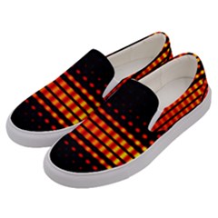 Signal Background Pattern Light Men s Canvas Slip Ons by Sudhe