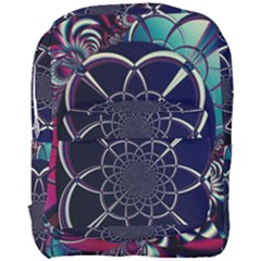 Fractal Artwork Abstract Background Art Pattern Full Print Backpack by Sudhe