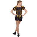 Fractal Artwork Idea Allegory Art Pattern Ruffle Collar Chiffon Blouse View2