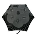 Digital Art Background Black White Mini Folding Umbrellas View1