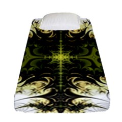 Abstract Fractal Pattern Artwork Fitted Sheet (single Size) by Sudhe