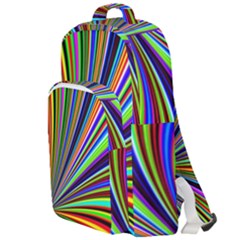 Background Design Pattern Colorful Double Compartment Backpack by Sudhe