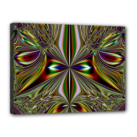 Abstract Art Fractal Pattern Canvas 16  X 12  (stretched) by Sudhe