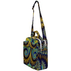 Abstract Art Fractal Creative Crossbody Day Bag by Sudhe