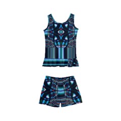 Cross Art Fractal Kids  Boyleg Swimsuit by Pakrebo