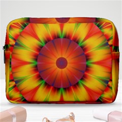Abstract Digital Art Artwork Yellow Make Up Pouch (large) by Pakrebo