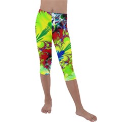 Abstract Art Art Design Modern Art Kids  Lightweight Velour Capri Leggings  by Pakrebo