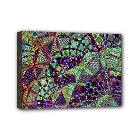Background Design Art Artwork Mini Canvas 7  X 5  (stretched) by Pakrebo