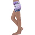Elegant Floral Design Kids  Lightweight Velour Yoga Shorts View2