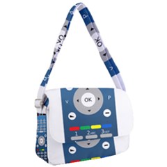 Remote Control Receiver Vcr Control Courier Bag by Wegoenart