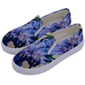 Blue Wildflowers Kids  Canvas Slip Ons View2