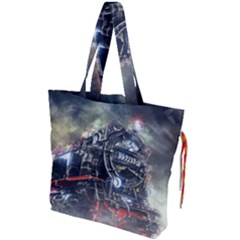 Steam Locomotive Br 99 Historically Drawstring Tote Bag by Wegoenart