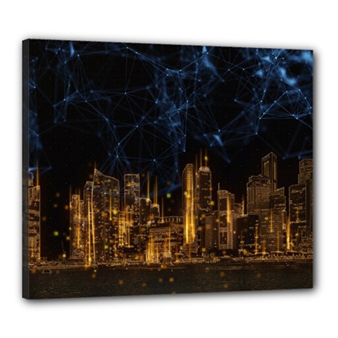 Architecture Buildings City Canvas 24  X 20  (stretched) by Wegoenart