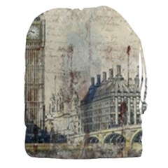 London Westminster Bridge Building Drawstring Pouch (xxxl) by Wegoenart