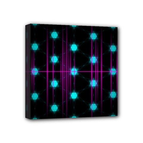 Sound Wave Frequency Mini Canvas 4  X 4  (stretched) by HermanTelo