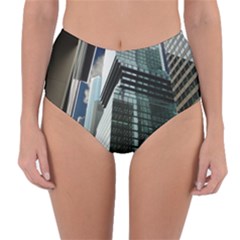 Architecture Frankfurt Reflection Reversible High-waist Bikini Bottoms by Wegoenart