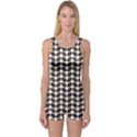 Coffee Beans Pattern Illustrator One Piece Boyleg Swimsuit View1