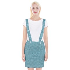 Lines Blue Repeating Textile Braces Suspender Skirt by Wegoenart