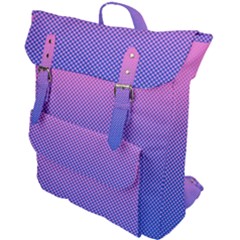 Dot Background Pattern Halftone Buckle Up Backpack by Bajindul