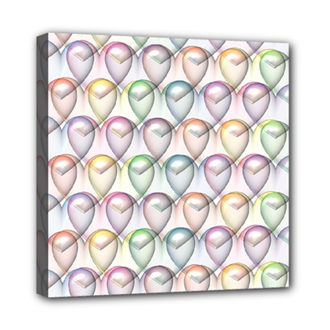 Valentine Hearts Mini Canvas 8  X 8  (stretched) by HermanTelo