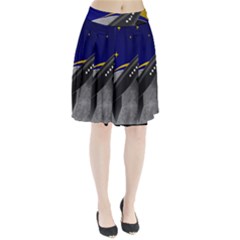 Science Fiction Sci Fi Sci Fi Logo Pleated Skirt by Pakrebo