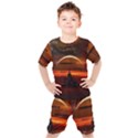 Science Fiction Digital Illustration Kids  Tee and Shorts Set View1