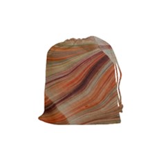 Marbled Paper Mottle Color Movement Drawstring Pouch (medium) by Pakrebo