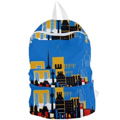 Architecture City House Window Foldable Lightweight Backpack by Pakrebo
