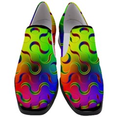 Ball Sphere Digital Art Fractals Women Slip On Heel Loafers by Pakrebo