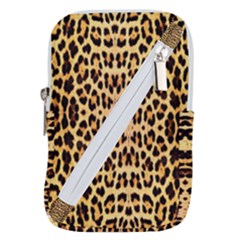Leopard Skin Belt Pouch Bag (large) by ArtworkByPatrick