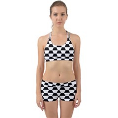 Hexagons Pattern Tessellation Back Web Gym Set by Mariart