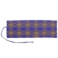 Pattern Wallpaper Ornament Retro Roll Up Canvas Pencil Holder (m) by Pakrebo