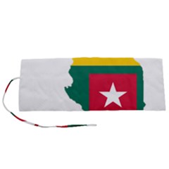 Togo Flag Map Geography Outline Roll Up Canvas Pencil Holder (s) by Sapixe