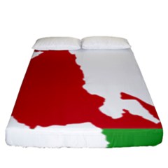 Malawi Flag Map Geography Outline Fitted Sheet (king Size) by Sapixe