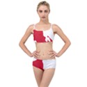 Malawi Flag Map Geography Outline Layered Top Bikini Set View1