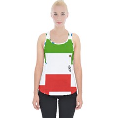 Equatorial Guinea Flag Map Piece Up Tank Top by Sapixe