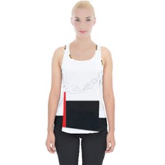 Borders Country Flag Geography Map Piece Up Tank Top by Sapixe