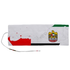 Borders Country Flag Geography Map Roll Up Canvas Pencil Holder (m) by Sapixe