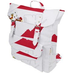 Monaco Country Europe Flag Borders Buckle Up Backpack by Sapixe